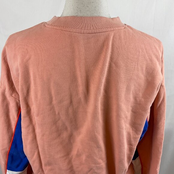 P.E. Nation Sweatshirt Style Top S Peach Blue Red Crewneck Long Sleeve - Picture 10 of 12